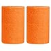 BBOLIVE 4' Inch Wrist Sweatband in 28 Different Neon Colors - Athletic Cotton Terry Cloth - Great for All Outdoor Activity(1 Pair) (Orange)