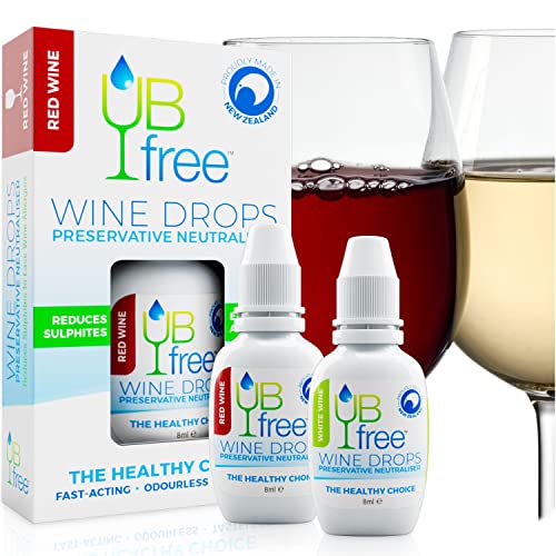 UB Free Wine Drops 4pk Natural Wine Sulfite Remover formulated for