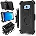 J.west Galaxy S8 Plus Case, [Kickstand] Black Armor Holster Defender Full Body Protective Hybrid Case Cover with Belt Clip for Samsung Galaxy S8 Plus 2017 Release(6.2 inch)