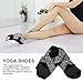 Vbestlife Yoga Socks Non Slip Women, Non Slip Skid Yoga Pilates Socks with Grips Dance Training Shoes with Toes for Pilates Ballet Barre Bikram Studio Women Men(M (37-38))