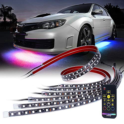 Xprite Car Underglow RGB Dancing Light Kit with Wireless Remote Control