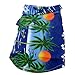 Tangpan Hawaiian Beach Coconut Tree Print Dog Shirt Summer Camp Shirt Clothes (Blue, XL)