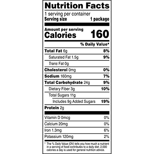Grandma's Mini Whole Grain Chocolate Chip Cookies, 1.22 Ounce (Pack of 80)
