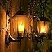 S.A.Pro LED Flame Effect Light Bulbs A Bright Set of Decorative, Low Voltage, Real Flame Effect LED Lamps for a Glowing Amber fire Atmosphere in Your Home | 2X 10W Bulbs with Edison E26 Bases