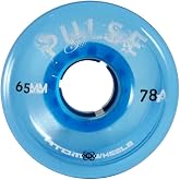 Atom Skates Pulse Outdoor Quad Roller Wheels (Hardness 78A, 65mm x 37mm)