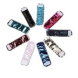 Quartly Reversible Sequins Mermaid Bracelet Sequined Wrap Around Wrist Bands for Party