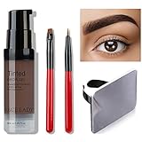 SACE LADY Semi Permanent Eyebrow Gel Makeup Kit, Waterproof Tint Brow Enhancer Color Gel with Eyebrow Sculpting Brushes, Makeup Mixing Blending Palette Tool