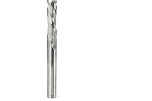 Akylin Solid Carbide Compression Router Bits 1/4" Shank,1/4" CD,1"CL 2 Flute CNC End Mills,Up& Down Cut Spiral Bit for Wood Plunging,Dadoing,Routing(1/4"x1/4"x1")