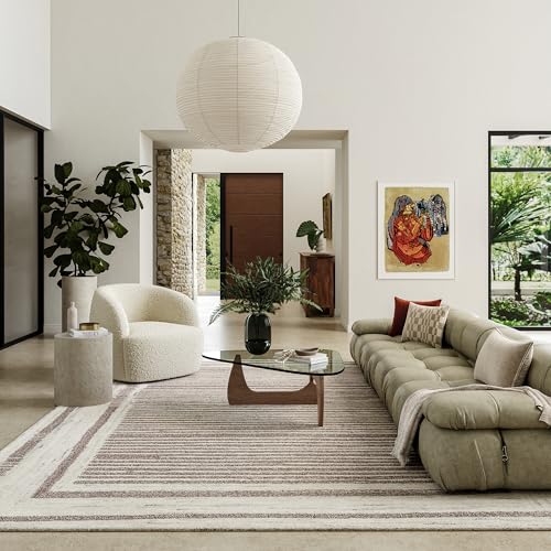 Rugs USA Villa Southwestern Wool Blend Area Rug, 4x6, Brown