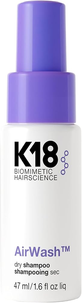 K18 AirWash™ Dry Shampoo, Non-Aerosol, Balances Scalp & Controls Excess Oil Production