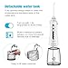 Adoric Cordless Water Flosser for Teeth Portable Dental Oral Irrigator Rechargeable with 4 Jet Tips, Teeth Cleaner for Braces, 3 Modes, IPX7 Waterproof - Upgraded Version