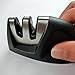 Professional Manual knife sharpener, 2 Stage System - Coarse & Fine, Protable, Black