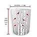 BANBERRY DESIGNS Cardinal Candle Votive Holders - Set of 3 Frosted Glass Red Cardinals on Birch Tree Branches - 3 LED Tealight Candles Included