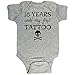 18 Years Until My First Tattoo, Fun Baby Clothes, Gray 6-12 mo
