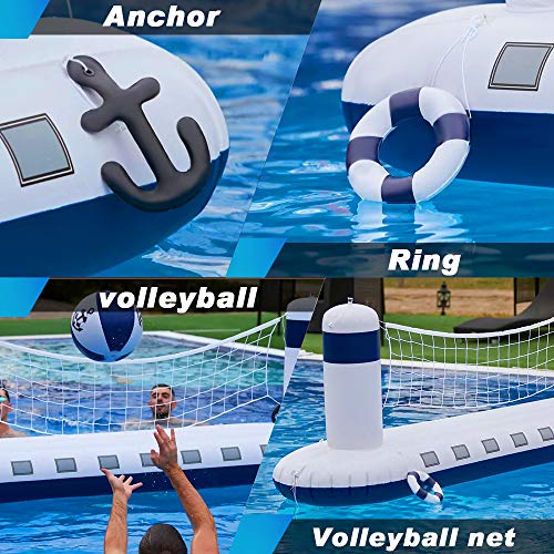 heytech Inflatable Pool Game Set Volleyball Game with 1 Ball