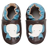Momo Baby Infant/Toddler Elephant Soft Sole Leather Shoes