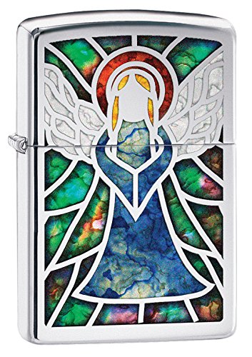 Zippo angel fusion pocket lighter, high polish chrome