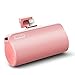 iWALK Portable Charger Power Bank with Lightning Cable Built in, 3300mAh Cell Phone Power Bank Lightning Input/Output, Portable Phone Charger for iPhone 7,7 Plus, 6s, 6 Plus, SE, Pink