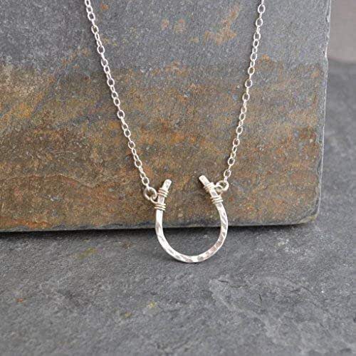 Lucky Horseshoe Necklace Sterling Silver