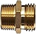 Moon 358-1061021 Brass Fire Hose Adapter, Nipple, 1