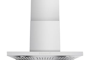 ONEEON 30" Range Hood - 900 CFM Stainless Steel Wall Mount Kitchen Exhaust with 4 Speed Fan, LED Lights, Push Button, Ultra-thin Body, Chimney Style Stove Vent Hood & Ducted Exhaust Vent