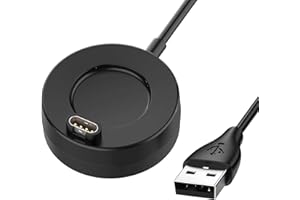 Garmin Watch Charger, Ankky 1m USB Charging Cable Stand Station Date Compatible with Garmin Vivoactive 3 4 4S/Fenix 6/6S/6X, Fenix 5/5S/5X / Venu Sq Music/Forerunner 935,Forerunner 945