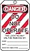 Accuform MLT400CTP Lockout Tag,"Danger DO NOT Operate", 5.75" x 3.25", (Pack of 25)