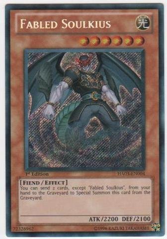 Yu-Gi-Oh! - Fabled Soulkius (HA03-EN004) - Hidden Arsenal 3 - 1st Edition - Secret Rare