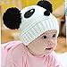 Nation Cute Baby Kids Girls Boys Warm Winter Stretchy Panda Cap Hat Beanie (White)