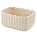 EZOWare Set of 3 Decorative Soft Woven Cotton Rope Nursery Room Baskets Bins Storage Organizer, Perfect for Storing kids Baby Closets, Toys Small Items - White