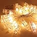 JUISEE LED Photo Clip String Lights Home Decor Indoor/Outdoor, Battery Powered String Lights Lamp for Home/Party/Christmas Decoration Christmas Birthday Wedding Party Festival Decor
