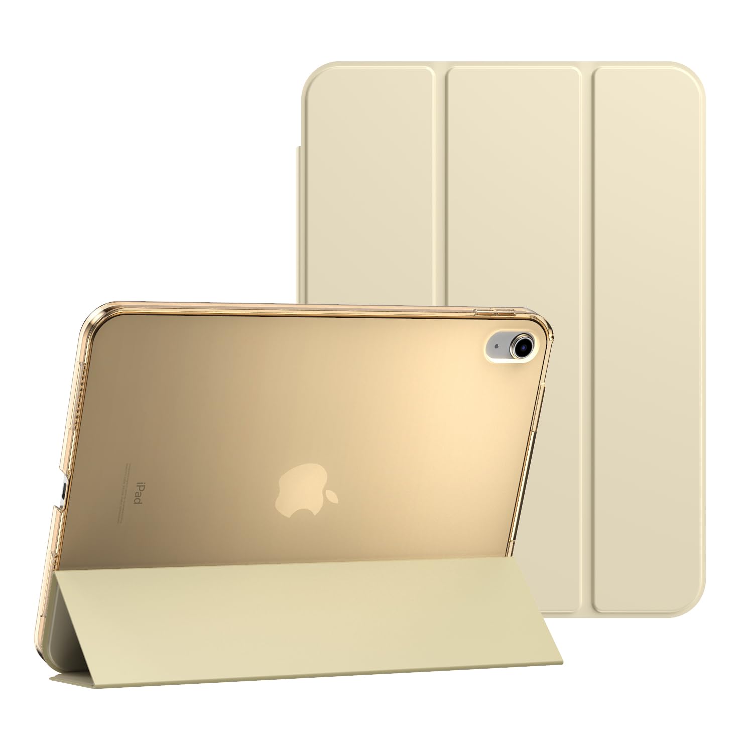 Smart Case For Apple iPad (A16) 11th Generation Released 2025 and For Apple iPad 10th Generation Released 2022 For Model numbers A3355, A3356, A3354, A2757, A2777, A2696. Magnetic Stand Cover (Gold)
