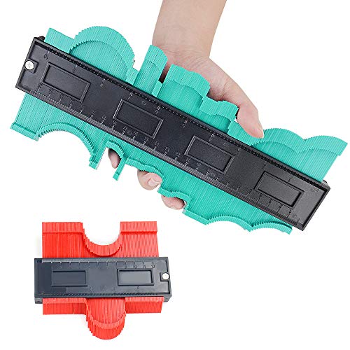 VSTM 2 Pack Contour Gauge Duplicator, 5 Inch 10 Inch Plastic Profile Copy Gauge Measure Ruler Contour Shape Duplicator for Precise Measurement Tiling Laminate Wood Marking Tool - Thumbnail 3