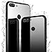 Huawei P Smart Case, Tempered Glass + TPU Bumper Full Body Protection Shockproof Cover Case Drop Protection for Huawei P Smart/Enjoy 7S (Black)