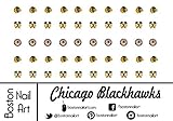 NHL - Chicago Blackhawks Waterslide Nail Decals - 50pc