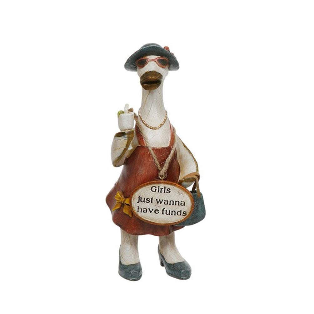 Davids Ducks Glam Girls Shabby Chic Duck Ornament (Girls Just Wanna)