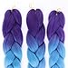 Braiding Hair Synthetic Hair Extensions Ombre Twist Braids Hair Hair Extensions 3Pcs/Lot(24