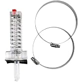 BLUE WHITE F-30400P 316 SS Float Material, 4" Size, 75 PSI MAX. Pressure, 79-400 GPM Flow Range, Acrylic Material, F-300 Series, Flow Meter, Horizontal, Neoprene O-Ring