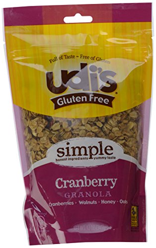 Udi's Gluten Free Granola, Cranberry, 12-Ounce Pouches (Pack of 3)