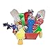 Just Chill’in Pets Dog Gift Basket for Large Dogs, Easter Dog Gift Basket of Assortment of Fun Durable Dog Toys and Cozy Blanket in Storage Bin