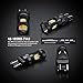 SiriusLED Super Bright White and Amber Switchback 3030 Chipset SMD LED Bulbs with Projector for Car Turn Signal Lights DRL 7440 7441 7443 7444 992
