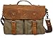 TORRO Messenger Laptop Bag Canvas Vintage Genuine Leather Satchel Shoulder Bag