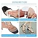 2 Pairs Metatarsal Pads for Women Forefoot, Non-Slip Ball of Foot Cushion Insert Used with High Heel, Running Shoes, Sandals to Pain Relief (Skin+Black)
