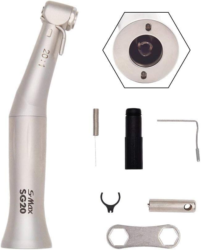 20:1 Implant Contra-Angle Slow Speed Push Button Handle for Etype Motor