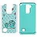 LG Stylo 2 Case, LG G Stylo 2 Case, MagicSky [Shock Absorption] Studded Rhinestone Bling Hybrid Dual Layer Armor Defender Protective Case Cover For LG Stylo 2 / LG G Stylo 2 / LG Stylus 2 - Owl