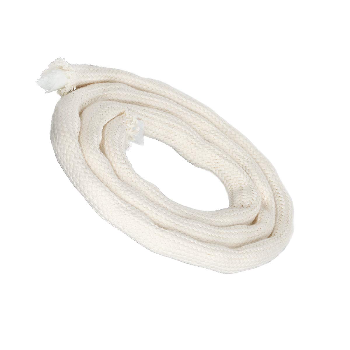 NKlaus 5 meter wick with glass fibre inlay glass fibre wick round Ø 8mm for melting light spirit lamp oil lamp for purified lamp oil paraffin oil 1260