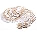 Surepromise 24pcs Vintage Lace Crochet Motifs Mini Doilies 5-19cm White Beige Decoration