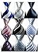 YanLen Lot 9 PCS Classic Men's 100% Silk Tie Necktie Woven JACQUARD Neck Ties (Set 2)