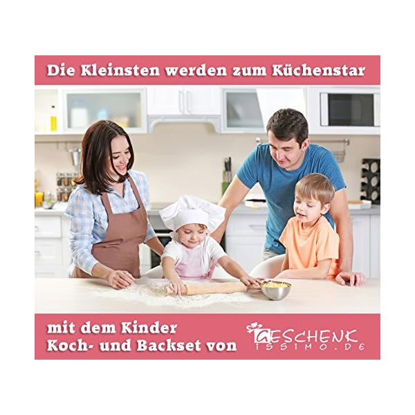Holz Backset Kinder - INKLUSIVE Gravur mit Namen - Küchengeräte und Kinderküche Zubehör zum Backen, Kochen, Spielzeug personalisiert für Weihnachten als Geschenk – Bild 3