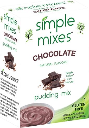 Simple Mixes Natural Chocolate Pudding Mix, (Pack of 6)
